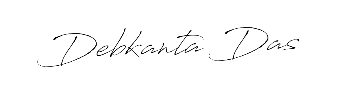 Create a beautiful signature design for name Debkanta Das. With this signature (Antro_Vectra) fonts, you can make a handwritten signature for free. Debkanta Das signature style 6 images and pictures png