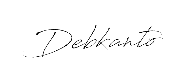 You can use this online signature creator to create a handwritten signature for the name Debkanto. This is the best online autograph maker. Debkanto signature style 6 images and pictures png