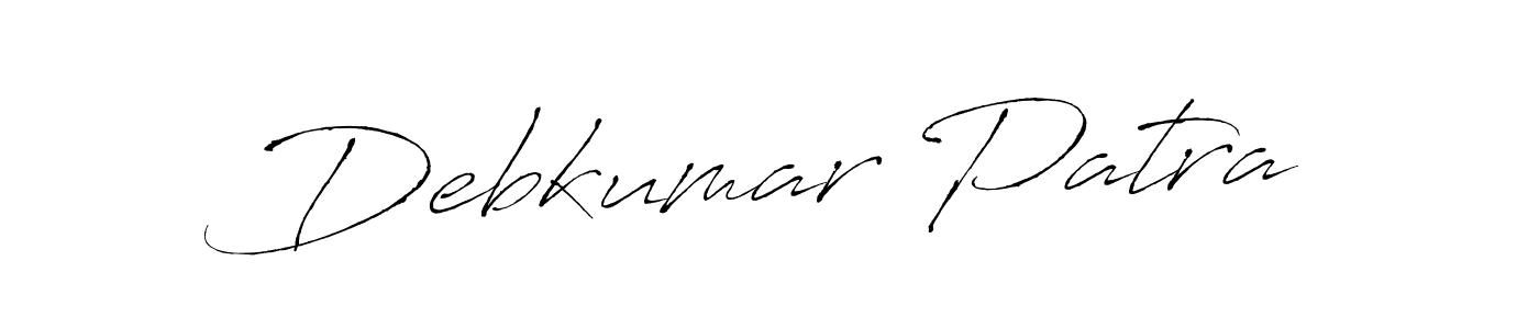 Create a beautiful signature design for name Debkumar Patra. With this signature (Antro_Vectra) fonts, you can make a handwritten signature for free. Debkumar Patra signature style 6 images and pictures png