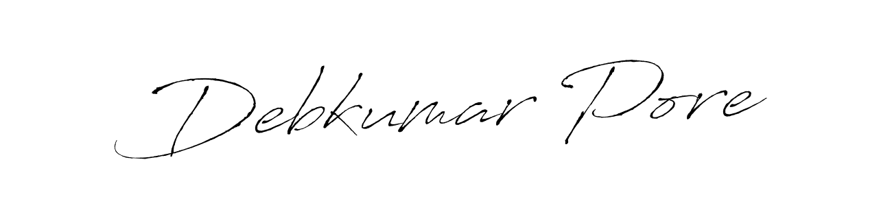 Make a short Debkumar Pore signature style. Manage your documents anywhere anytime using Antro_Vectra. Create and add eSignatures, submit forms, share and send files easily. Debkumar Pore signature style 6 images and pictures png