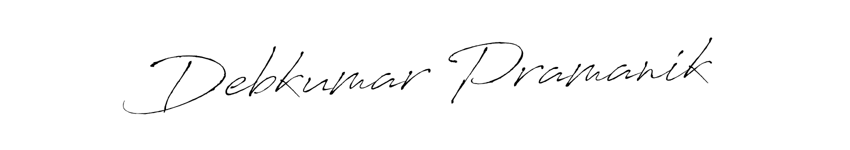 Create a beautiful signature design for name Debkumar Pramanik. With this signature (Antro_Vectra) fonts, you can make a handwritten signature for free. Debkumar Pramanik signature style 6 images and pictures png