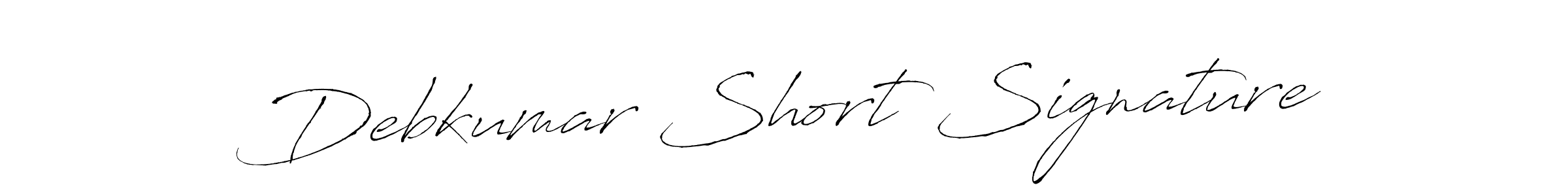 Make a beautiful signature design for name Debkumar Short Signature. With this signature (Antro_Vectra) style, you can create a handwritten signature for free. Debkumar Short Signature signature style 6 images and pictures png