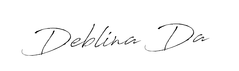 Design your own signature with our free online signature maker. With this signature software, you can create a handwritten (Antro_Vectra) signature for name Deblina Da. Deblina Da signature style 6 images and pictures png