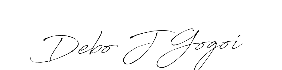 Debo J Gogoi stylish signature style. Best Handwritten Sign (Antro_Vectra) for my name. Handwritten Signature Collection Ideas for my name Debo J Gogoi. Debo J Gogoi signature style 6 images and pictures png