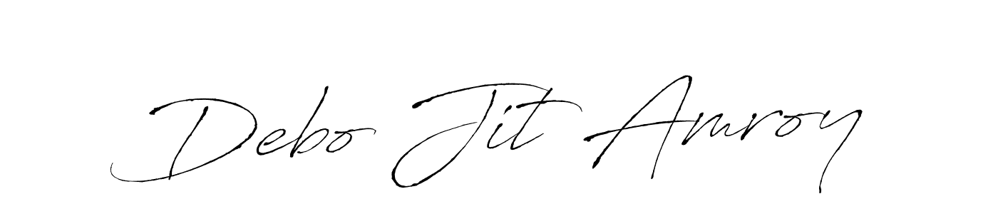 Also we have Debo Jit Amroy name is the best signature style. Create professional handwritten signature collection using Antro_Vectra autograph style. Debo Jit Amroy signature style 6 images and pictures png