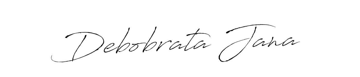 Design your own signature with our free online signature maker. With this signature software, you can create a handwritten (Antro_Vectra) signature for name Debobrata Jana. Debobrata Jana signature style 6 images and pictures png