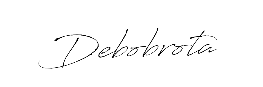 Design your own signature with our free online signature maker. With this signature software, you can create a handwritten (Antro_Vectra) signature for name Debobrota. Debobrota signature style 6 images and pictures png