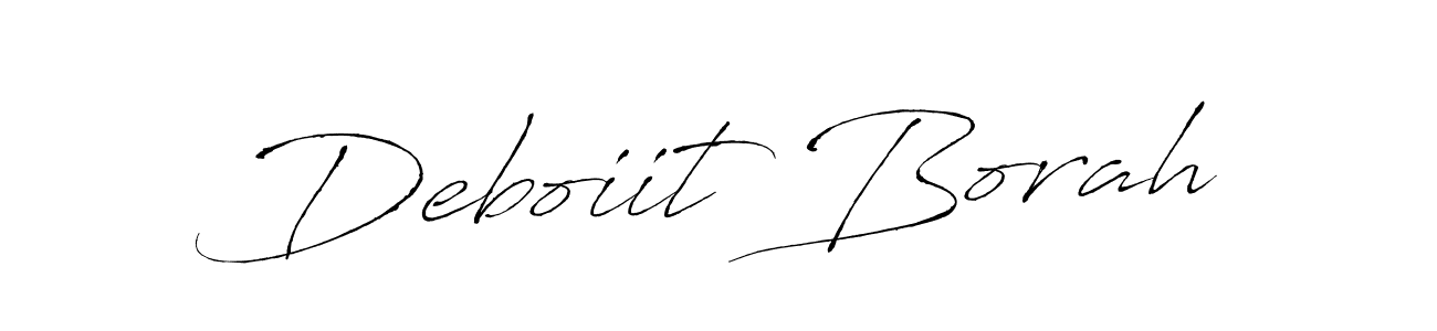 Antro_Vectra is a professional signature style that is perfect for those who want to add a touch of class to their signature. It is also a great choice for those who want to make their signature more unique. Get Deboiit Borah name to fancy signature for free. Deboiit Borah signature style 6 images and pictures png
