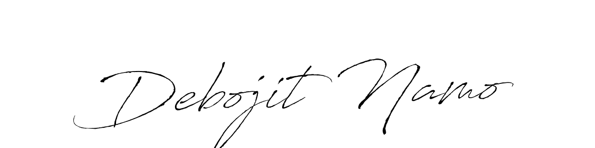 Antro_Vectra is a professional signature style that is perfect for those who want to add a touch of class to their signature. It is also a great choice for those who want to make their signature more unique. Get Debojit Namo name to fancy signature for free. Debojit Namo signature style 6 images and pictures png