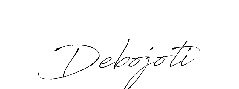 Design your own signature with our free online signature maker. With this signature software, you can create a handwritten (Antro_Vectra) signature for name Debojoti. Debojoti signature style 6 images and pictures png