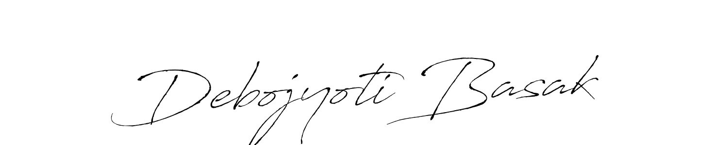 How to make Debojyoti Basak name signature. Use Antro_Vectra style for creating short signs online. This is the latest handwritten sign. Debojyoti Basak signature style 6 images and pictures png