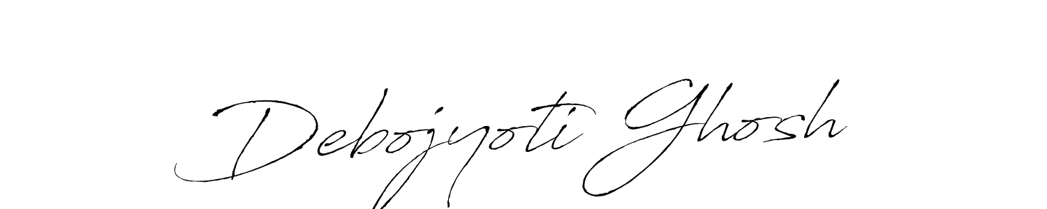 Debojyoti Ghosh stylish signature style. Best Handwritten Sign (Antro_Vectra) for my name. Handwritten Signature Collection Ideas for my name Debojyoti Ghosh. Debojyoti Ghosh signature style 6 images and pictures png