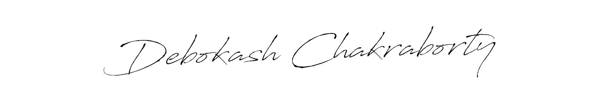 Debokash Chakraborty stylish signature style. Best Handwritten Sign (Antro_Vectra) for my name. Handwritten Signature Collection Ideas for my name Debokash Chakraborty. Debokash Chakraborty signature style 6 images and pictures png