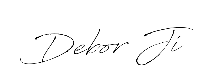 Design your own signature with our free online signature maker. With this signature software, you can create a handwritten (Antro_Vectra) signature for name Debor Ji. Debor Ji signature style 6 images and pictures png