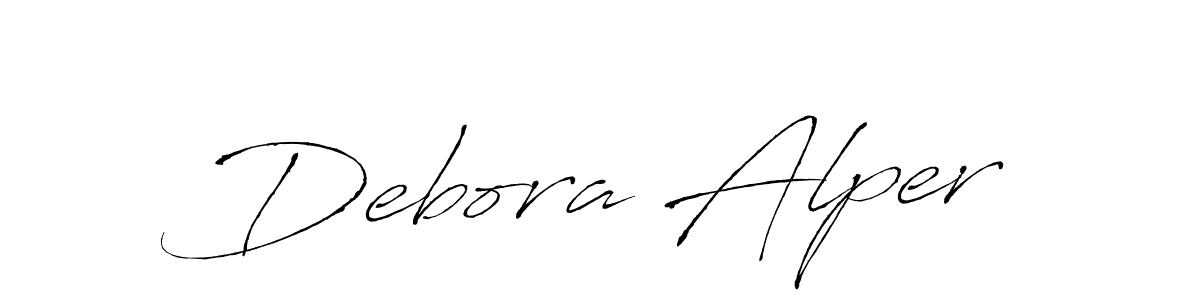 Also we have Debora Alper name is the best signature style. Create professional handwritten signature collection using Antro_Vectra autograph style. Debora Alper signature style 6 images and pictures png