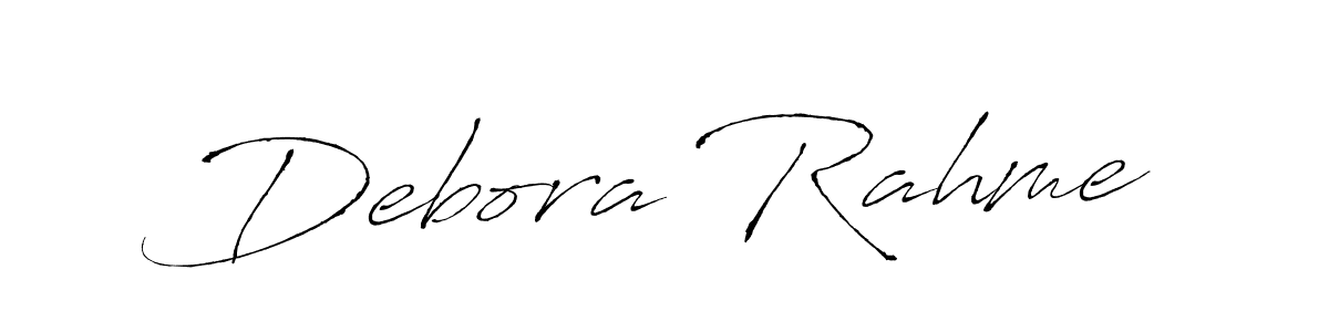 Make a beautiful signature design for name Debora Rahme. With this signature (Antro_Vectra) style, you can create a handwritten signature for free. Debora Rahme signature style 6 images and pictures png