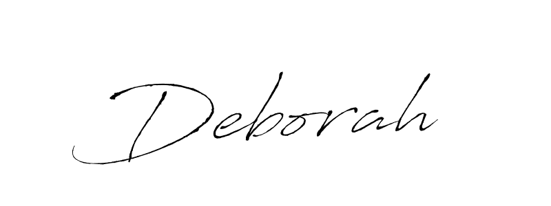 Deborah  stylish signature style. Best Handwritten Sign (Antro_Vectra) for my name. Handwritten Signature Collection Ideas for my name Deborah . Deborah  signature style 6 images and pictures png