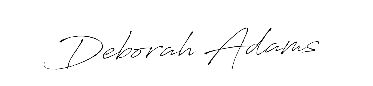 Design your own signature with our free online signature maker. With this signature software, you can create a handwritten (Antro_Vectra) signature for name Deborah Adams. Deborah Adams signature style 6 images and pictures png