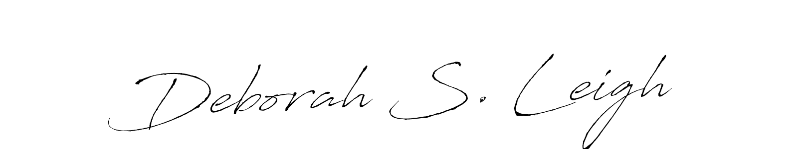 Design your own signature with our free online signature maker. With this signature software, you can create a handwritten (Antro_Vectra) signature for name Deborah S. Leigh. Deborah S. Leigh signature style 6 images and pictures png