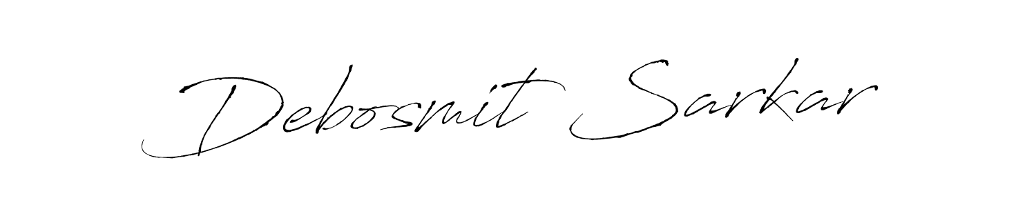 Similarly Antro_Vectra is the best handwritten signature design. Signature creator online .You can use it as an online autograph creator for name Debosmit Sarkar. Debosmit Sarkar signature style 6 images and pictures png