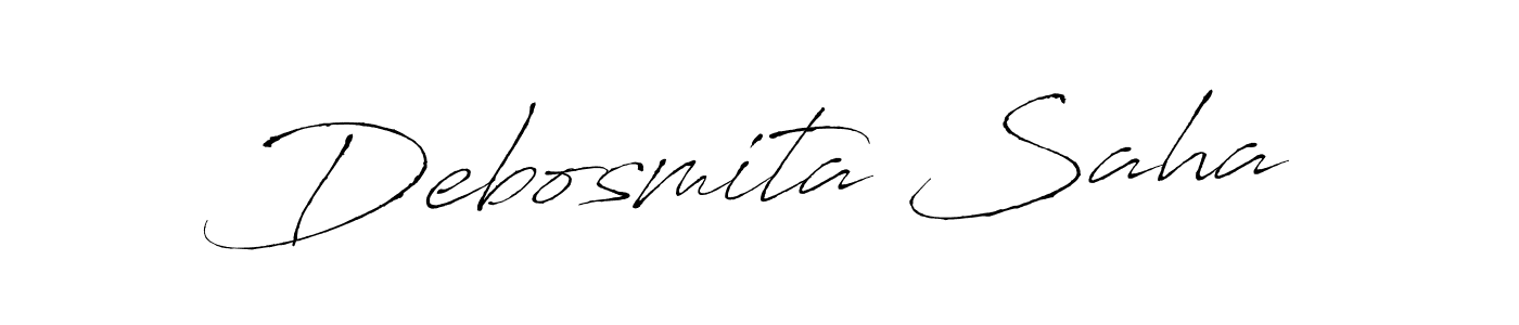 Make a beautiful signature design for name Debosmita Saha. With this signature (Antro_Vectra) style, you can create a handwritten signature for free. Debosmita Saha signature style 6 images and pictures png