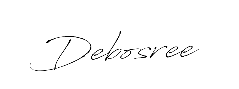 Debosree stylish signature style. Best Handwritten Sign (Antro_Vectra) for my name. Handwritten Signature Collection Ideas for my name Debosree. Debosree signature style 6 images and pictures png