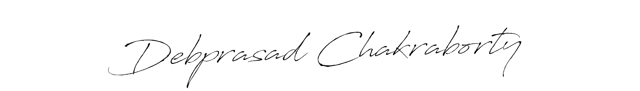 The best way (Antro_Vectra) to make a short signature is to pick only two or three words in your name. The name Debprasad Chakraborty include a total of six letters. For converting this name. Debprasad Chakraborty signature style 6 images and pictures png