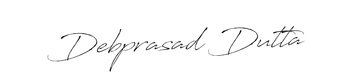 Design your own signature with our free online signature maker. With this signature software, you can create a handwritten (Antro_Vectra) signature for name Debprasad Dutta. Debprasad Dutta signature style 6 images and pictures png