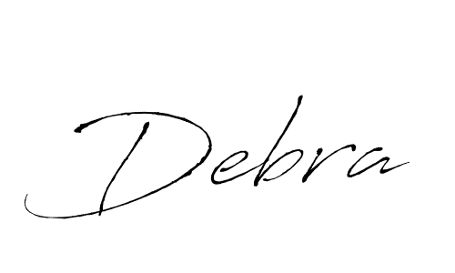 Debra stylish signature style. Best Handwritten Sign (Antro_Vectra) for my name. Handwritten Signature Collection Ideas for my name Debra. Debra signature style 6 images and pictures png