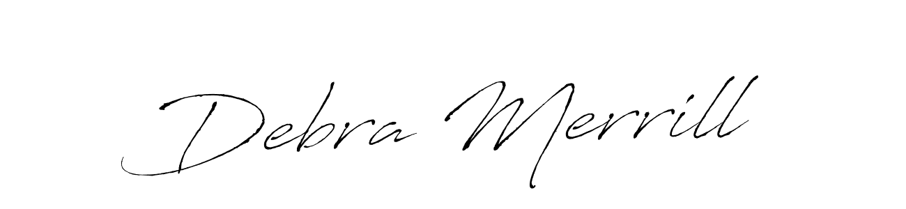 The best way (Antro_Vectra) to make a short signature is to pick only two or three words in your name. The name Debra Merrill include a total of six letters. For converting this name. Debra Merrill signature style 6 images and pictures png