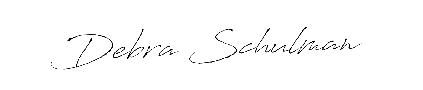 The best way (Antro_Vectra) to make a short signature is to pick only two or three words in your name. The name Debra Schulman include a total of six letters. For converting this name. Debra Schulman signature style 6 images and pictures png