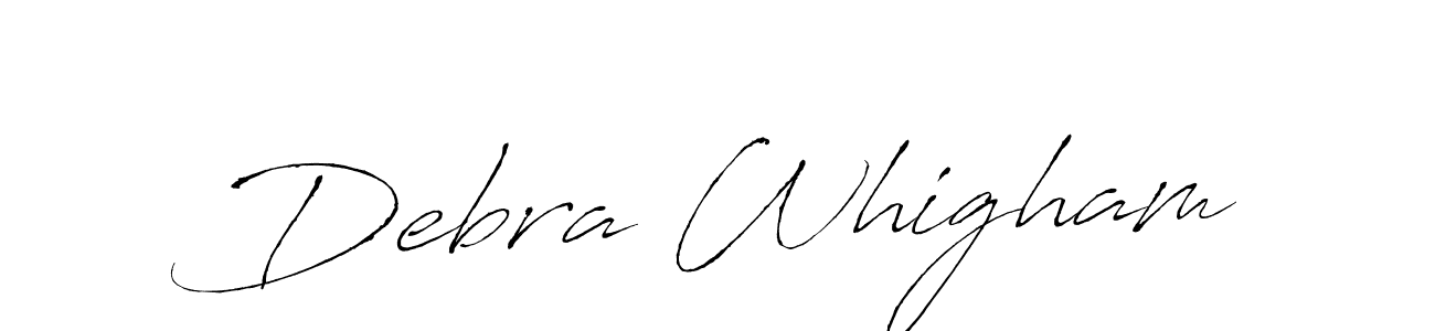 How to make Debra Whigham signature? Antro_Vectra is a professional autograph style. Create handwritten signature for Debra Whigham name. Debra Whigham signature style 6 images and pictures png