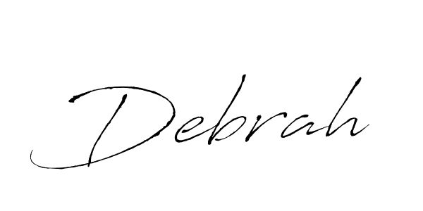 Debrah stylish signature style. Best Handwritten Sign (Antro_Vectra) for my name. Handwritten Signature Collection Ideas for my name Debrah. Debrah signature style 6 images and pictures png