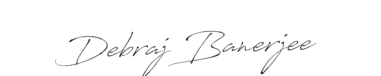 Debraj Banerjee stylish signature style. Best Handwritten Sign (Antro_Vectra) for my name. Handwritten Signature Collection Ideas for my name Debraj Banerjee. Debraj Banerjee signature style 6 images and pictures png