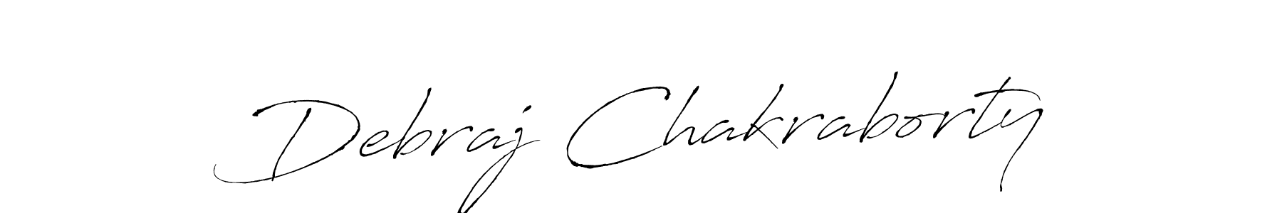 How to make Debraj Chakraborty signature? Antro_Vectra is a professional autograph style. Create handwritten signature for Debraj Chakraborty name. Debraj Chakraborty signature style 6 images and pictures png