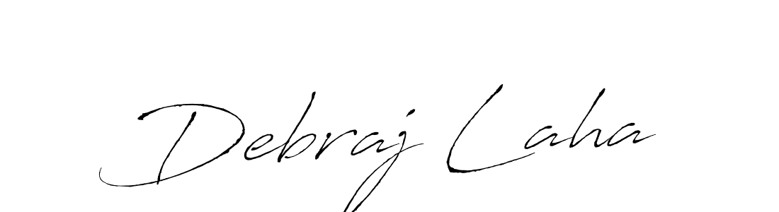 Design your own signature with our free online signature maker. With this signature software, you can create a handwritten (Antro_Vectra) signature for name Debraj Laha. Debraj Laha signature style 6 images and pictures png