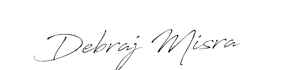Antro_Vectra is a professional signature style that is perfect for those who want to add a touch of class to their signature. It is also a great choice for those who want to make their signature more unique. Get Debraj Misra name to fancy signature for free. Debraj Misra signature style 6 images and pictures png