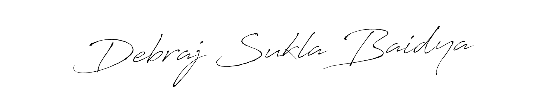 Use a signature maker to create a handwritten signature online. With this signature software, you can design (Antro_Vectra) your own signature for name Debraj Sukla Baidya. Debraj Sukla Baidya signature style 6 images and pictures png
