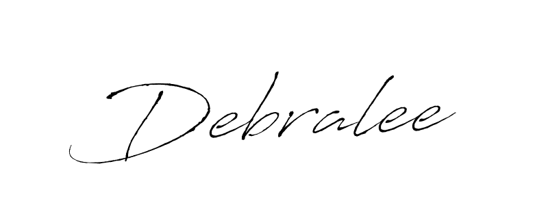 How to make Debralee signature? Antro_Vectra is a professional autograph style. Create handwritten signature for Debralee name. Debralee signature style 6 images and pictures png