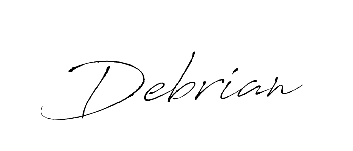 Also we have Debrian name is the best signature style. Create professional handwritten signature collection using Antro_Vectra autograph style. Debrian signature style 6 images and pictures png