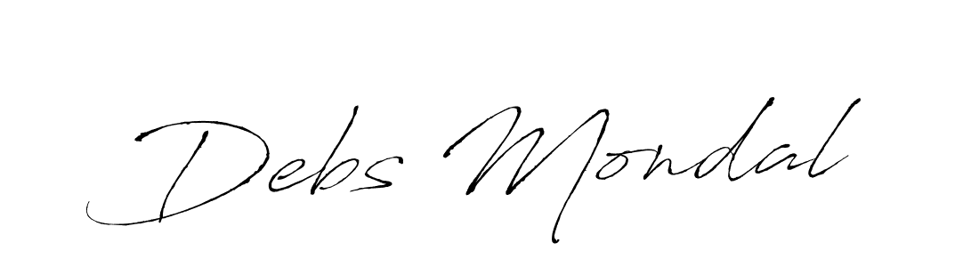 Also we have Debs Mondal name is the best signature style. Create professional handwritten signature collection using Antro_Vectra autograph style. Debs Mondal signature style 6 images and pictures png