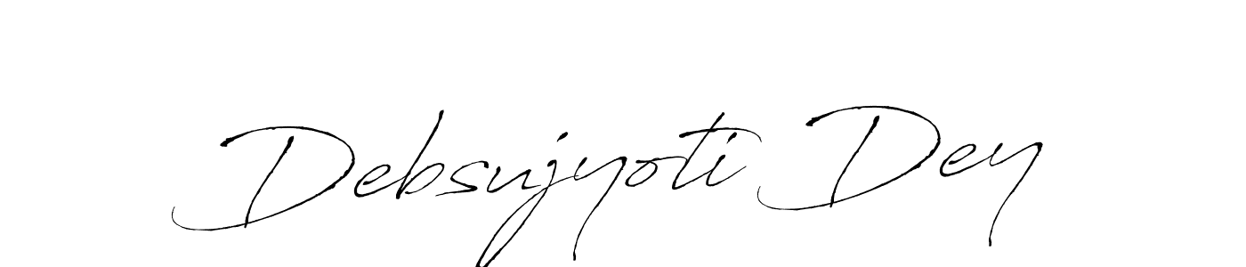 Make a beautiful signature design for name Debsujyoti Dey. With this signature (Antro_Vectra) style, you can create a handwritten signature for free. Debsujyoti Dey signature style 6 images and pictures png