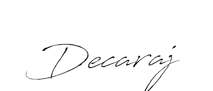 You should practise on your own different ways (Antro_Vectra) to write your name (Decaraj) in signature. don't let someone else do it for you. Decaraj signature style 6 images and pictures png
