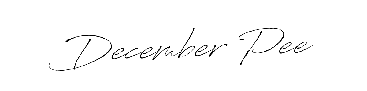 December Pee stylish signature style. Best Handwritten Sign (Antro_Vectra) for my name. Handwritten Signature Collection Ideas for my name December Pee. December Pee signature style 6 images and pictures png