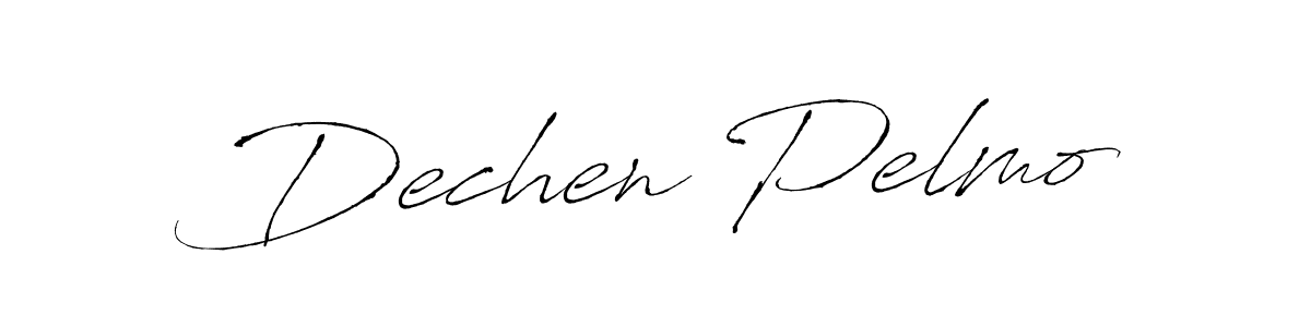 Antro_Vectra is a professional signature style that is perfect for those who want to add a touch of class to their signature. It is also a great choice for those who want to make their signature more unique. Get Dechen Pelmo name to fancy signature for free. Dechen Pelmo signature style 6 images and pictures png