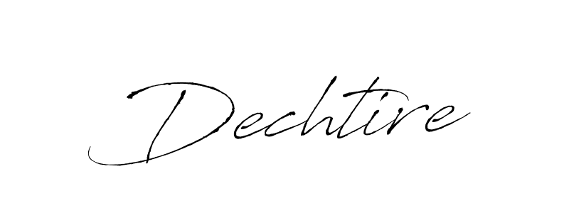 How to make Dechtire signature? Antro_Vectra is a professional autograph style. Create handwritten signature for Dechtire name. Dechtire signature style 6 images and pictures png