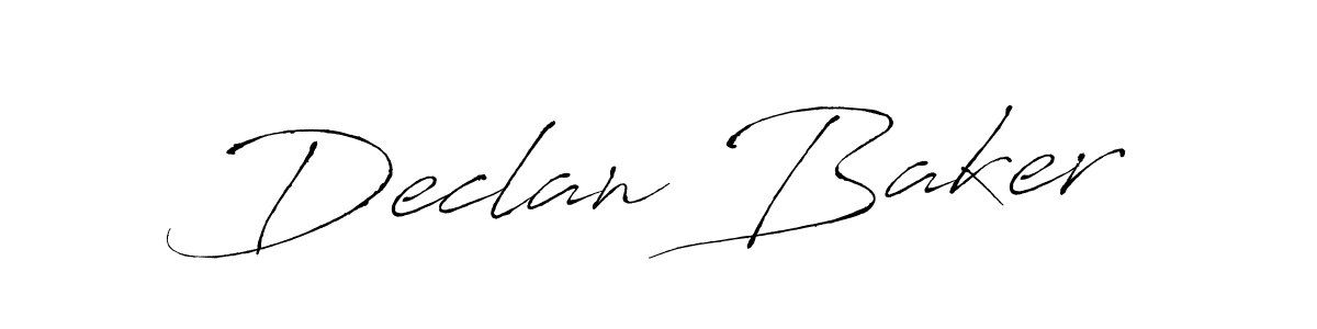 Make a beautiful signature design for name Declan Baker. With this signature (Antro_Vectra) style, you can create a handwritten signature for free. Declan Baker signature style 6 images and pictures png