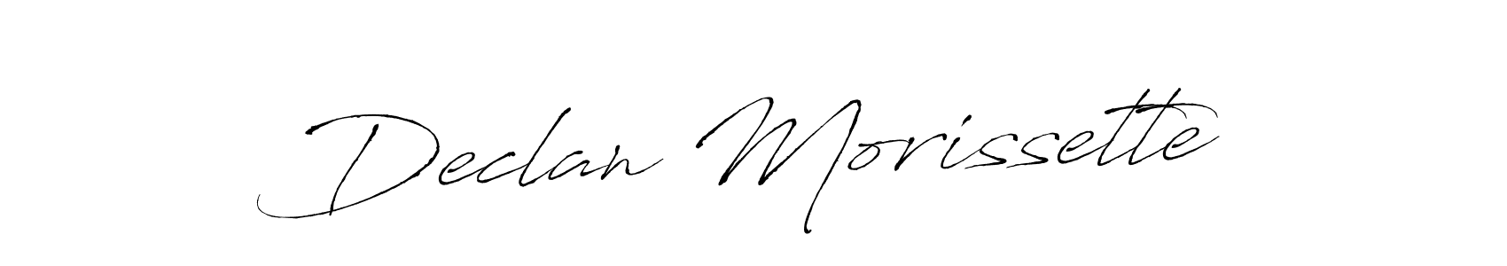 Also we have Declan Morissette name is the best signature style. Create professional handwritten signature collection using Antro_Vectra autograph style. Declan Morissette signature style 6 images and pictures png