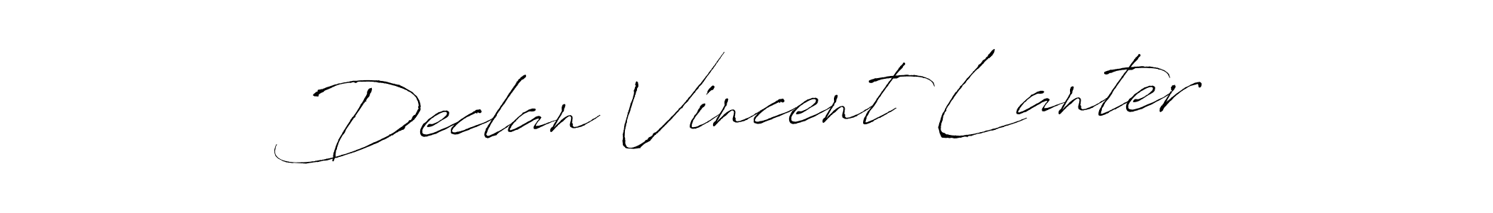 How to make Declan Vincent Lanter signature? Antro_Vectra is a professional autograph style. Create handwritten signature for Declan Vincent Lanter name. Declan Vincent Lanter signature style 6 images and pictures png