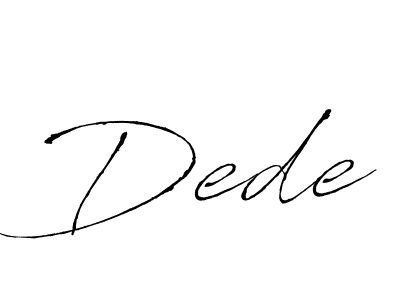 You should practise on your own different ways (Antro_Vectra) to write your name (Dede) in signature. don't let someone else do it for you. Dede signature style 6 images and pictures png